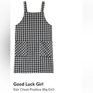 grey checked pinafore dress Grey Pleated Pinafore main image 1